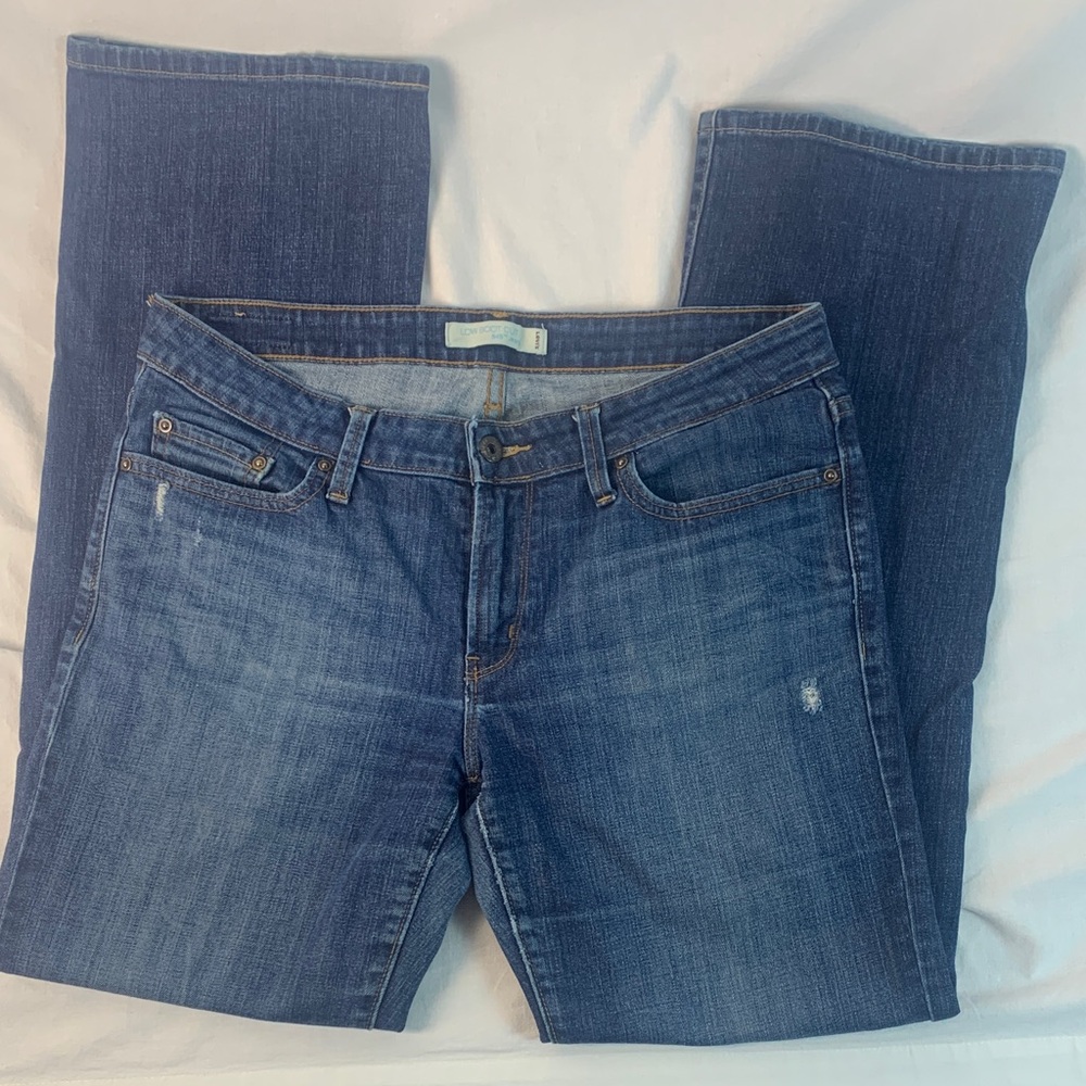 Western Levi's 545 Women's Low Boot Cut Dark Wash Jeans Size 12M x 40" Cowgirl
